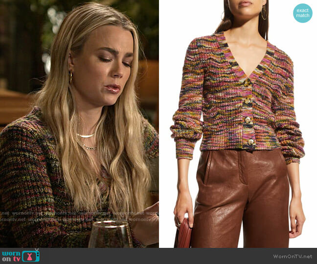 Veronica Beard Dolra Cardigan worn by Maggie (Rebecca Rittenhouse) on Maggie