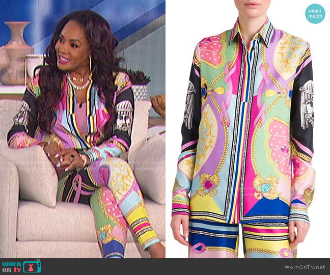 Versace Barocco Print Formal Shirt
