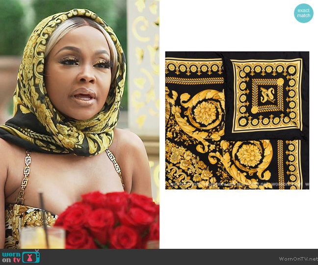 Versace Silk Foulard Signature Scarf