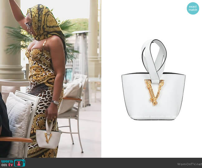 Versace Leather V Bag