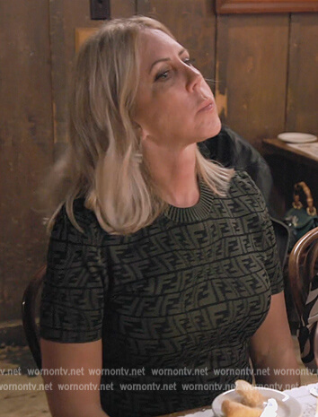 Vicki’s Fendi short sleeve sweater on The Real Housewives Ultimate Girls Trip