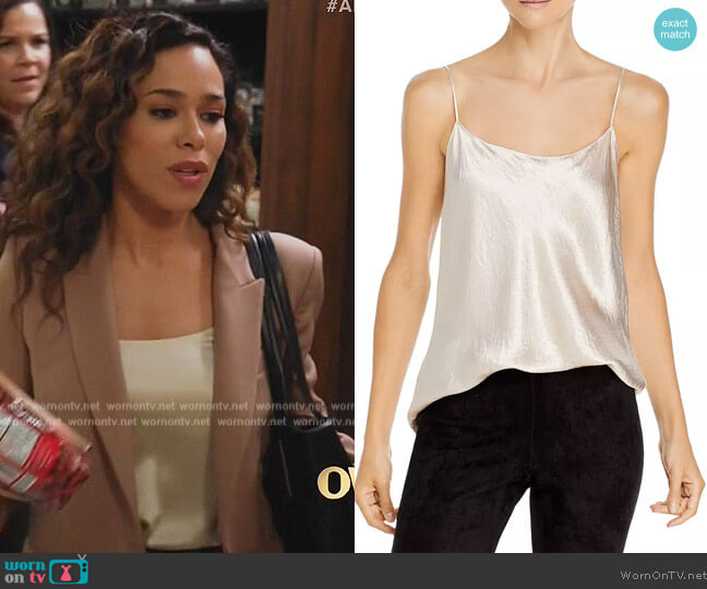 Vince Satin Cami worn by Emily Lopez (Jessica Camacho) on All Rise