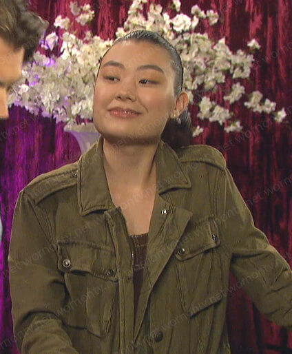 Wendy’s green utility jacket on Days of our Lives: Beyond Salem