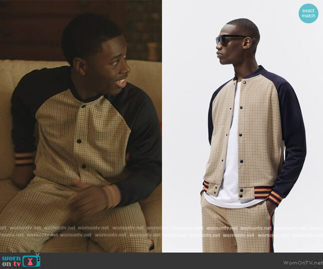 Zara Contrast Check Jacket