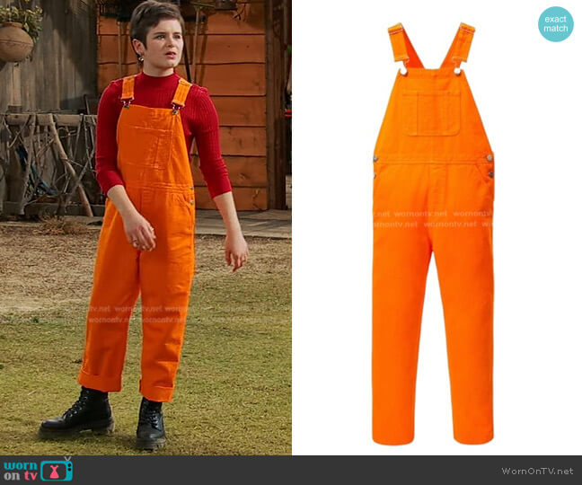 Zara Kids Denim Overalls worn by Winnie Webber (Shiloh Verrico) on Bunkd