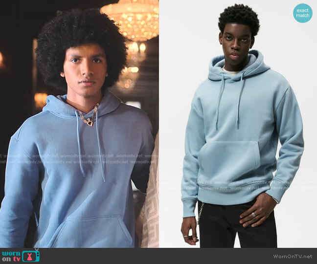 Zara Hooded Sweatshirt worn by Lino (Donovin Miller) on Tom Swift