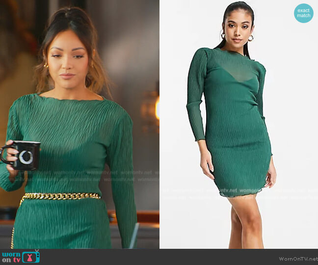 ASOS Petite Plisse Mini Dress worn by Lauren Shortt (Lauren Shortt) on Selling the OC