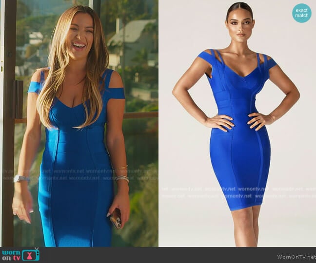 Alieva Sophia Bandage Dress worn by Alex Halll (Alex Hall) on Selling the OC