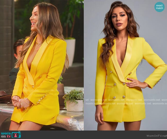 Amorwant Omasa Blazer Dress worn by Alex Halll (Alex Hall) on Selling the OC