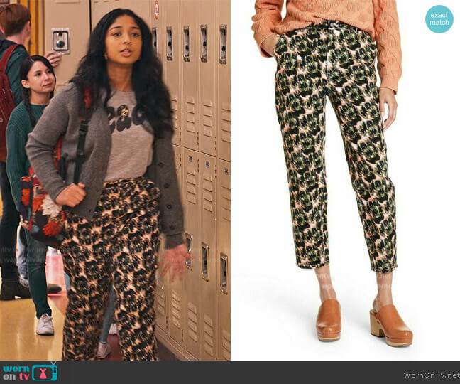 Rachel Comey x Target High Rise Tapered Jeans worn by Devi Vishwakumar (Maitreyi Ramakrishnan) on Never Have I Ever