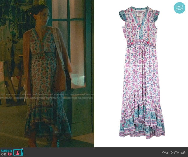Bell by Alicia Bell Annie Maxi Dress worn by Isabella (Priscilla Quintana) on Good Trouble