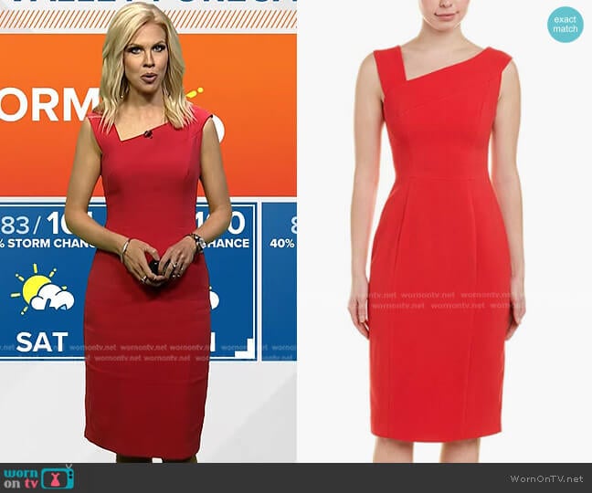 Black Halo Maven Sheath Dress worn by Krystle Henderson on Today