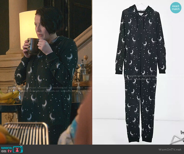 Brave Soul Moon All-in-One Sleepwear Jumpsuit worn by Kelly (Anastasia Leddick) on Good Trouble