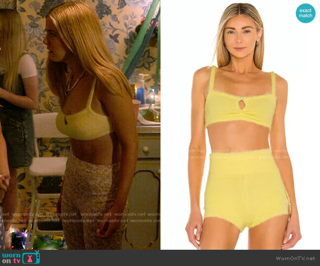 Camila Coelho Genevieve Knit Bralette worn by Karen Beasley (Mallory Bechtel) on Pretty Little Liars Original Sin