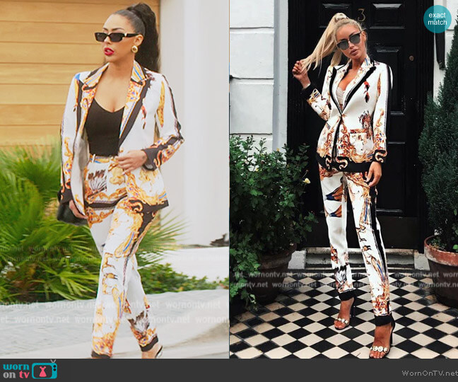 Cat Walk Connection Bey White Two Piece Set worn by Kayla Carmona (Kayla Carmona) on Selling the OC