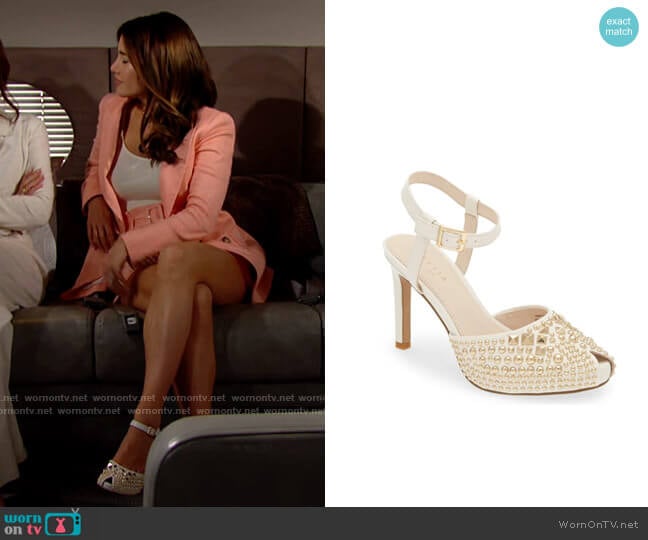Cecelia New York Birdie Stud Sandal worn by Steffy Forrester (Jacqueline MacInnes Wood) on The Bold and the Beautiful
