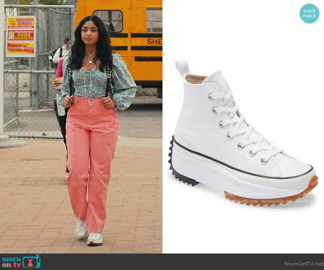 Converse Chuck Taylor Run Star Hike High Top Platform Sneaker worn by Devi Vishwakumar (Maitreyi Ramakrishnan) on Never Have I Ever