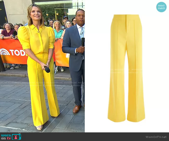 Alice + Olivia Dylan Pants worn by Savannah Guthrie on Today