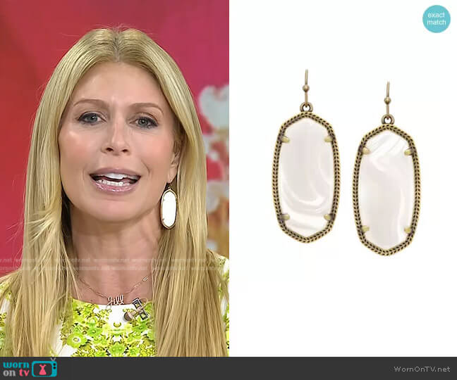 Kendra Scott Elle Earrings worn by Jill Martin on Today