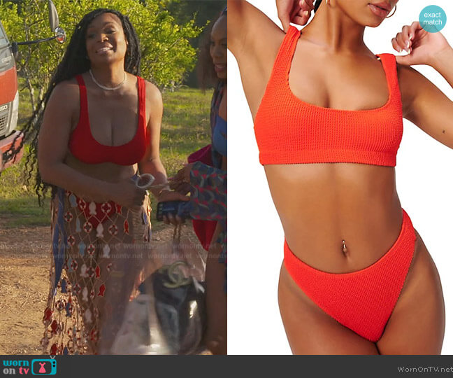 Good American Always Fits Bikini Top worn by Marlo Hampton on The Real Housewives of Atlanta