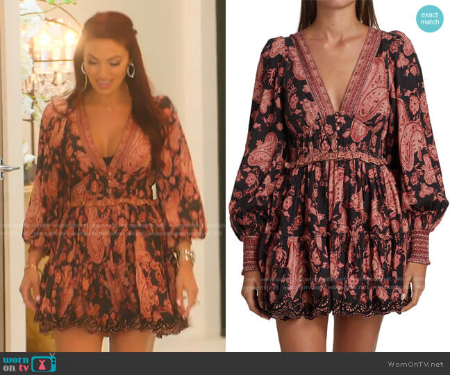 Hemant & Nandita Luana Paisley Print Minidress worn by (Mirna) on Selling the OC