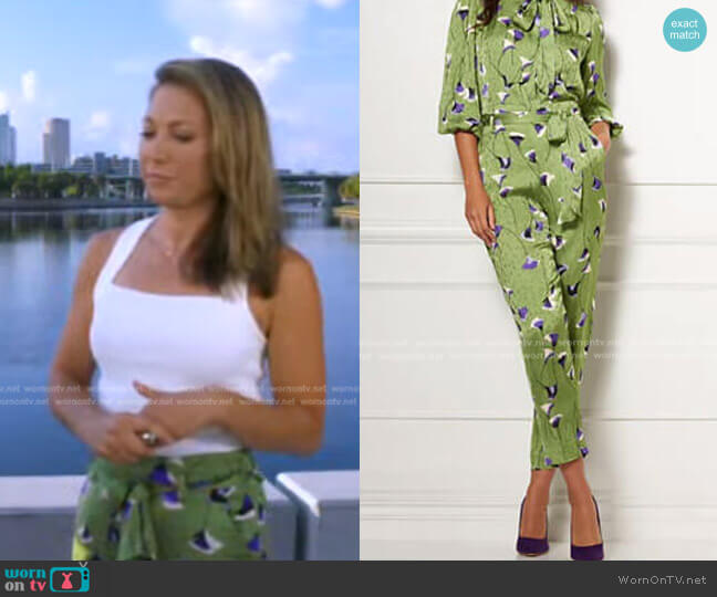 New York & Company Isabella Jogger Pants - Eva Mendes Collection worn by Ginger Zee on Good Morning America
