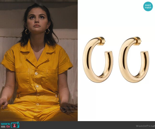 Jennifer Fisher Mini Samira Hoops worn by Mabel Mora (Selena Gomez) on Only Murders in the Building