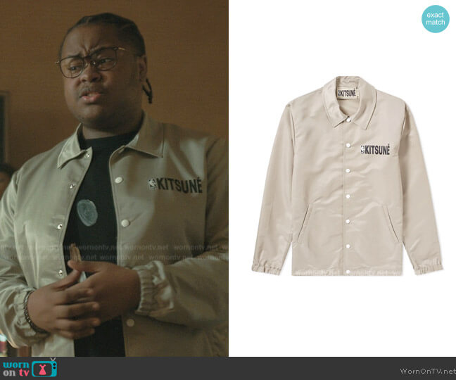 Maison Kitsune x NBA Coach Jacket worn by Papa (Shamon Brown) on The Chi