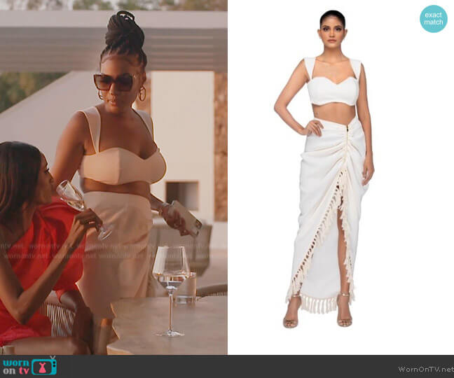 Mina Roe Zoya Set worn by Caroline Brooks (Caroline Brooks) on The Real Housewives of Dubai