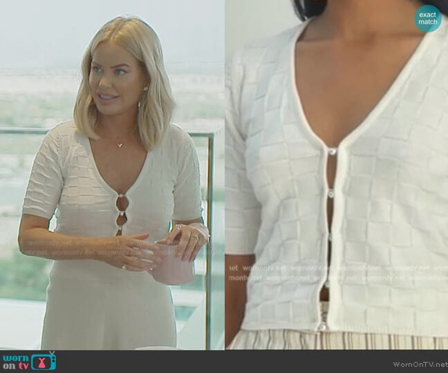 Musier Paris Cleao Cardigan worn by Caroline Stanbury (Caroline Stanbury) on The Real Housewives of Dubai
