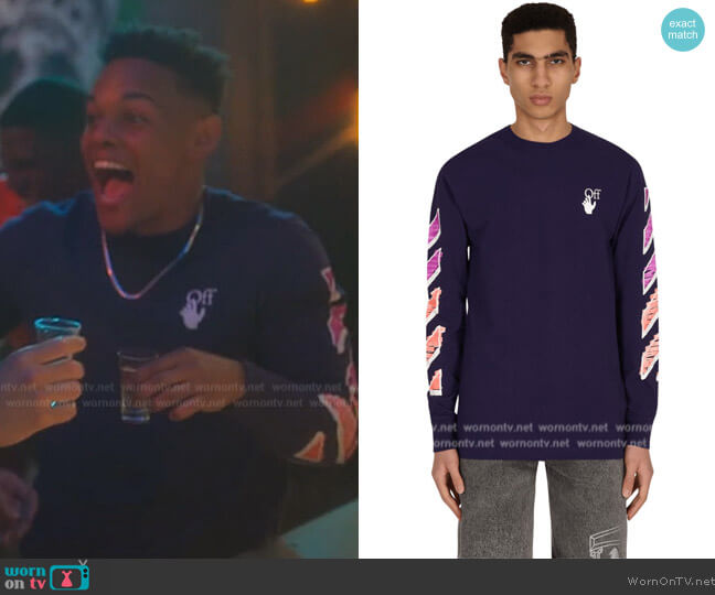 Off White Marker Long Sleeve T-shirt