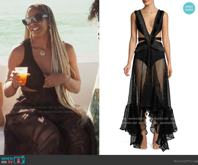 PatBo Cutout Maxi Beach Dress worn by Sheree Whitefield on The Real Housewives of Atlanta