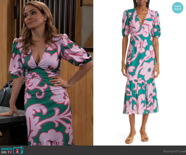 Rhode Ester Dress worn by Olivia Falconeri (Lisa Lo Cicero) on General Hospital