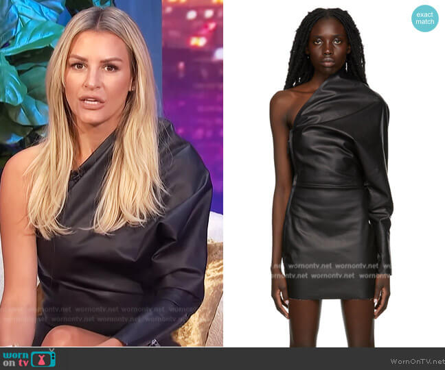 Rick Owens Black Matte One Sleeve Dress worn by Morgan Stewart on E! News