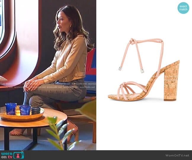 Schutz Suzy High Block Heel worn by Gabriela Windey on The Bachelorette