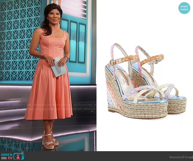 Sophia Webster Ines Espadrille Wedge Platform Sandals worn by Julie Chen on Big Brother