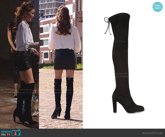 Stuart Weitzman Highland Boot worn by Gabriela Windey on The Bachelorette
