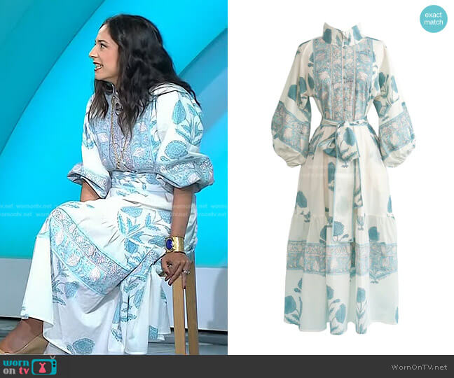 Sue Sartor Flounce Dress worn by Jacqui Gifford on Today