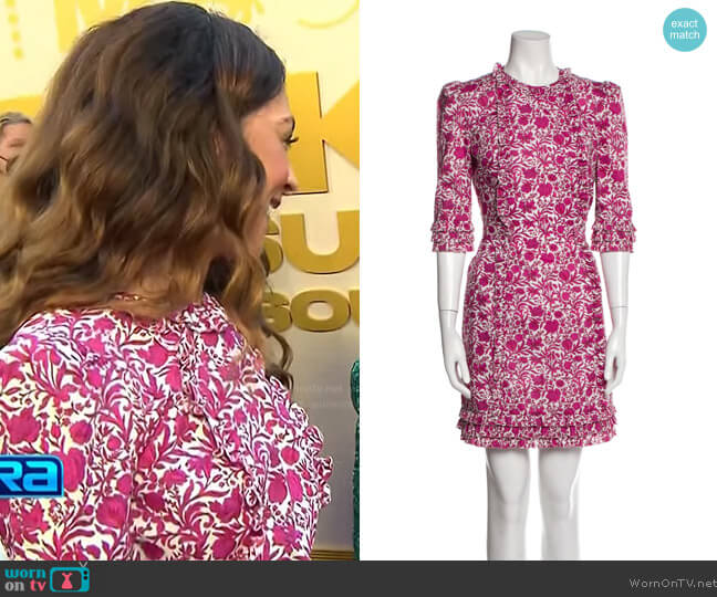 The Vampires Wife Floral Print Mini Dress worn by Terri Seymour on Extra