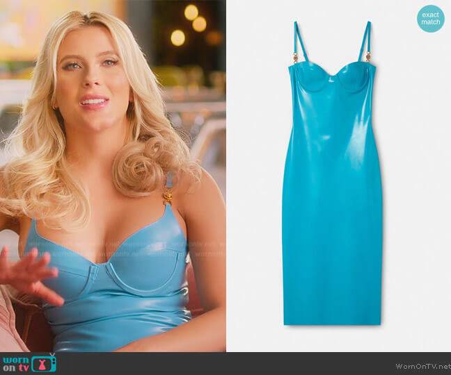 Versace Medusa Latex Midi Dress worn by Alexandra Rose (Alexandra Rose) on Selling the OC