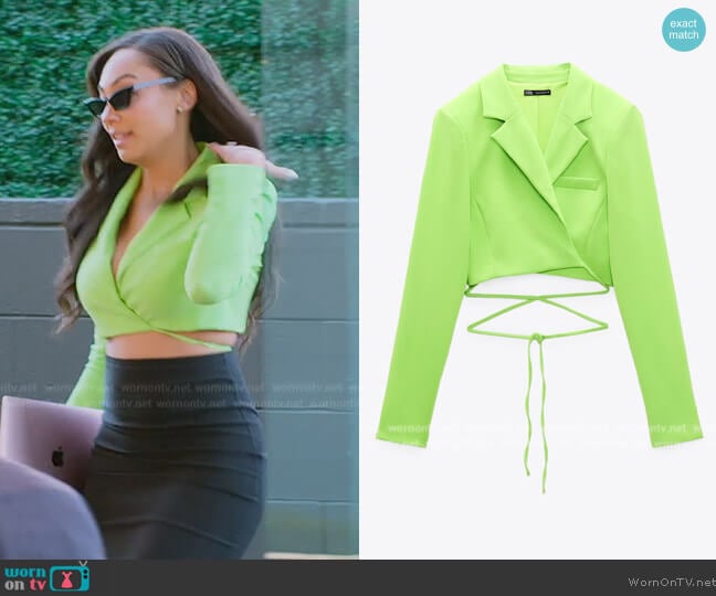 Zara Stretch Top with Straps worn by Brandi Marshall (Brandi Marshall) on Selling the OC