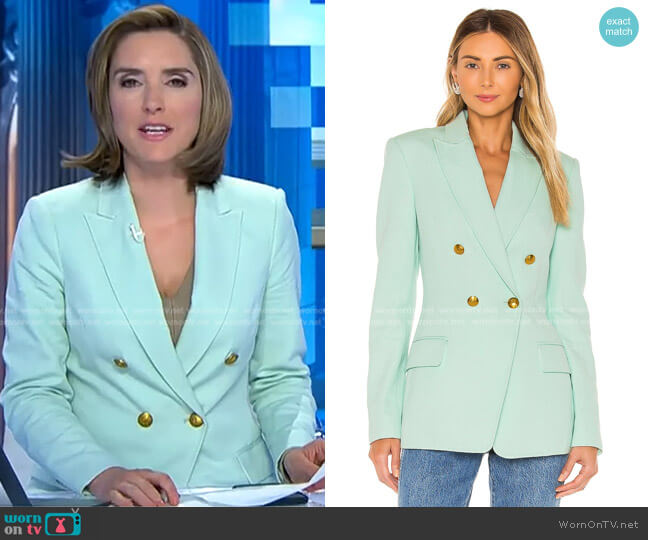 A.L.C. Sedgwick II Blazer worn by Margaret Brennan on CBS Evening News