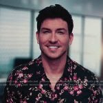 Alex’s black floral shirt on Days of our Lives