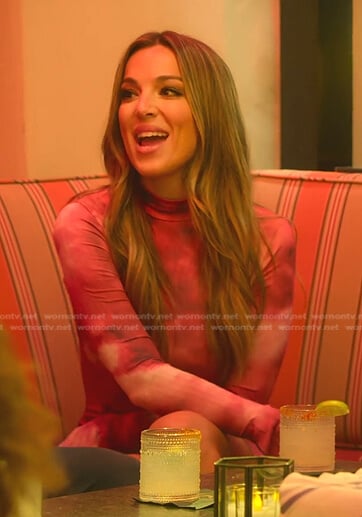Alex’s pink tie dye split cuff dress on Selling the OC