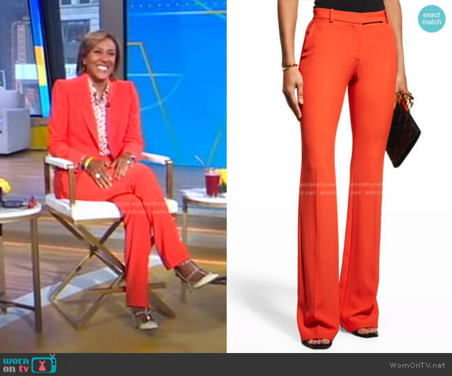 Alexander McQueen Classic Suiting Pants worn by Robin Roberts on Good Morning America