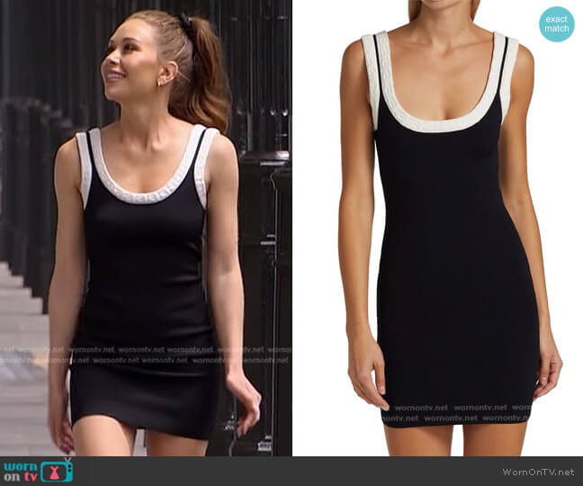 alexanderwang.t Jacquard Logo Trim Mini-Dress worn by Gabriela Windey on The Bachelorette