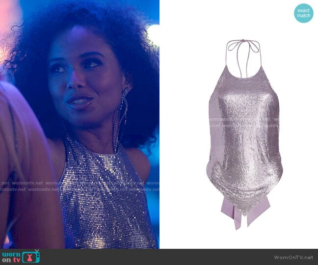 Alice + Olivia Frenchie Top worn by Piper (Billie Bodega) on American Horror Stories
