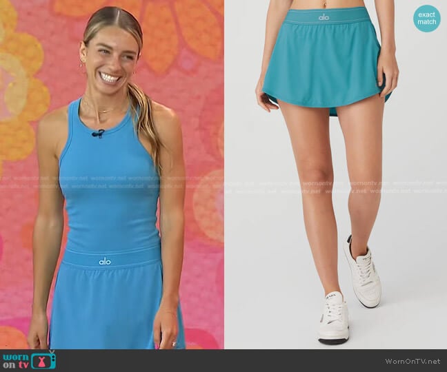 Alo Match Point Tennis Skirt worn by Savannah Simon on Today