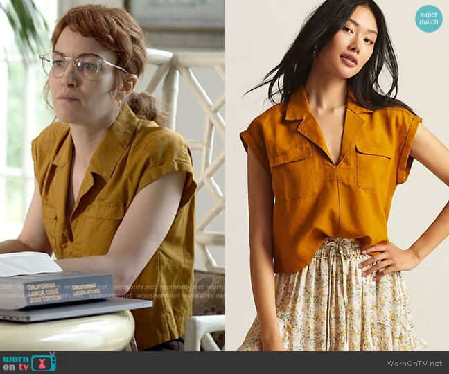 Cropped Utility Pullover worn by Faye (Britt Lower) on American Horror Stories