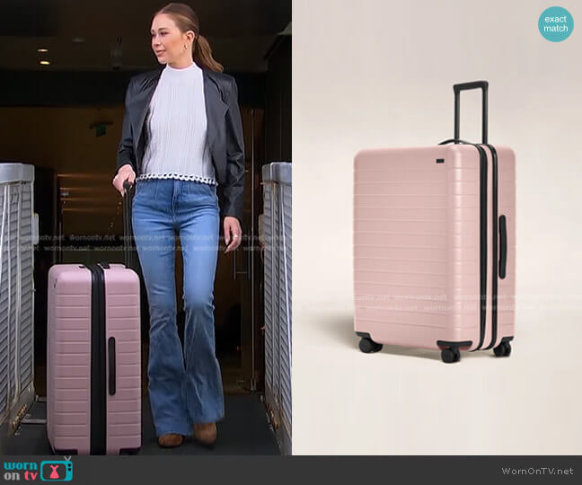 Away The Large Suitcase in Petal worn by Gabriela Windey on The Bachelorette